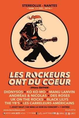 Dionysos tête d’affiche de la 29ème édition des Rockeurs ont du Cœur
