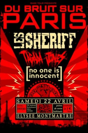 Du bruit sur Paris samedi 22 Avril à L’Elysée Montmartre